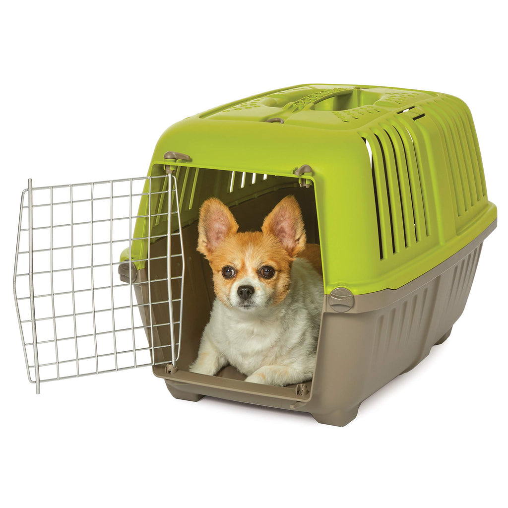 Midwest Spree Hard-Sided Travel Cat and Dog Kennel Carrier - Green - 24" X 15.5" X 15" ...