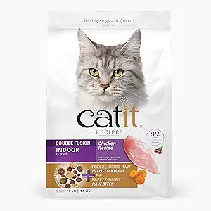 Catit Recipes Double-Fusion High-Protein Chicken Recipe Indoor Cats Freeze-Dried Raw Dry Cat Food - 10 Lbs Default Title