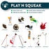 OurPets Play N' Squeak Special Sparrow Squeak and Plush Cat Toy  