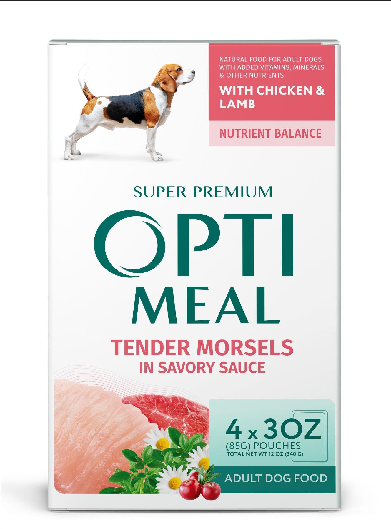 Optimeal Chicken and Lamb Recipe Wet Dog Food - 12 Oz - Case of 6  