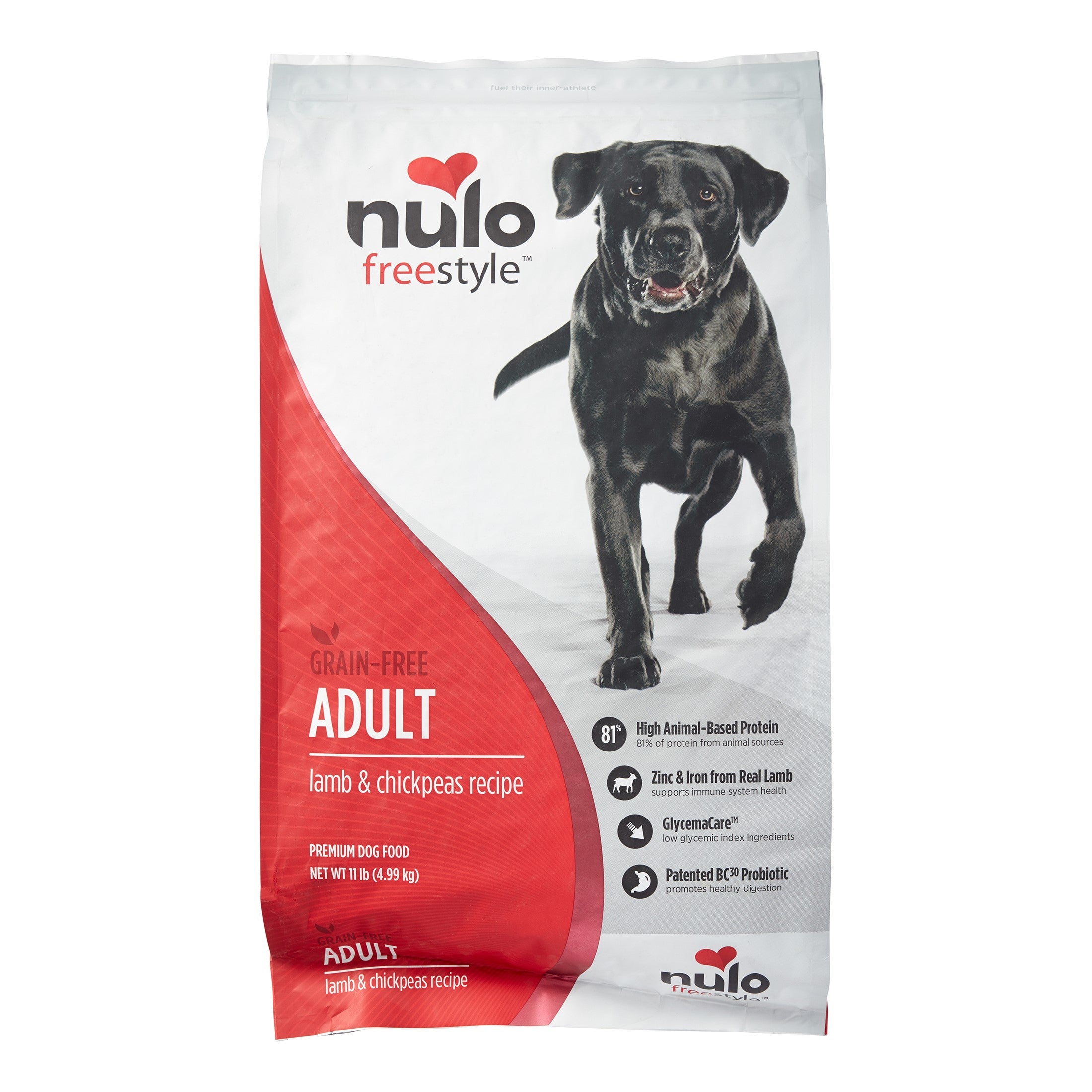 Nulo Freestyle Grain-Free Lamb and Chickpea Recipe Adult Dry Dog Food 11 Pounds