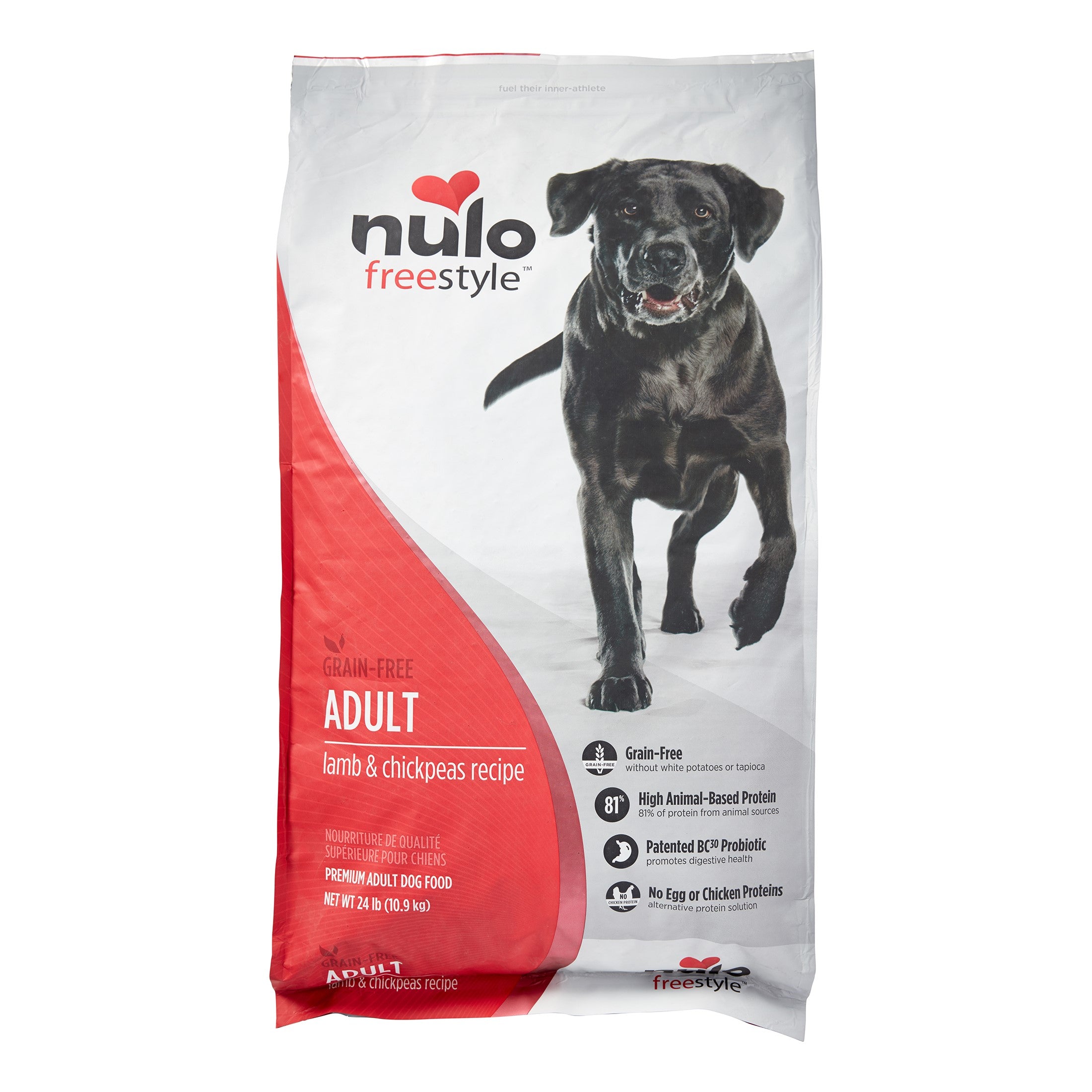 Nulo Freestyle Grain-Free Lamb and Chickpea Recipe Adult Dry Dog Food 24 Pounds