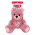 Kong Knots Teddy Bear Internally Knotted Low-Stuffing Squeak and Plush Dog Toy - Brown - Small