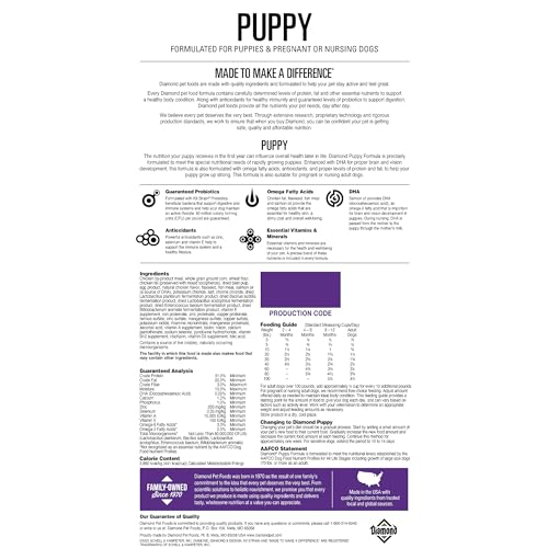 Diamond Pet Foods Premium Puppy and Adult Nursing Formula Dry Dog Food - 6 Lbs - Case of 6
