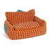 Prevue Pet Products Upholstered Pouch Couch Cat and Dog Bed - Orange - L:26.5 X W:25 X H:14.5 Inches