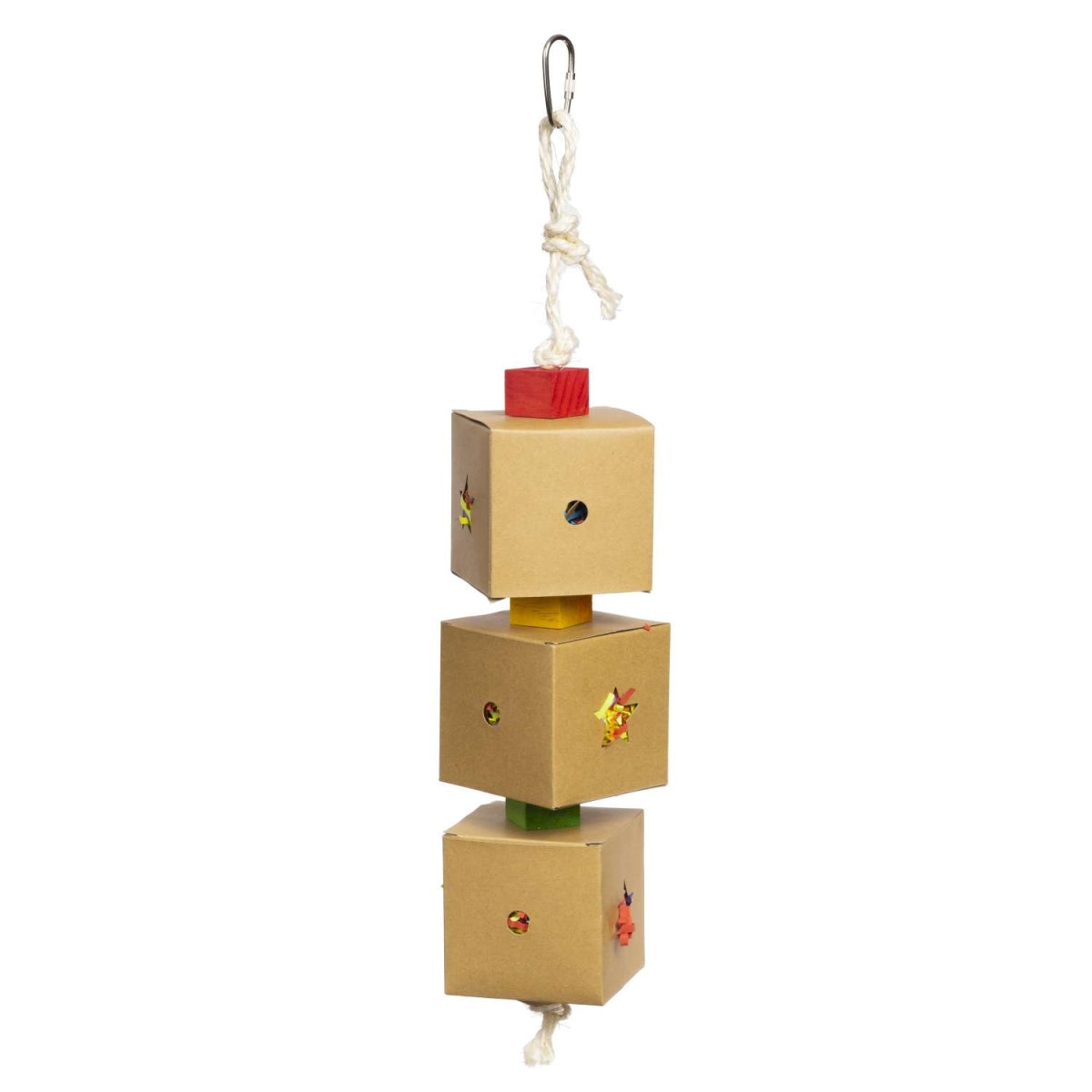 Prevue Pet Products 3-Box Stuff-and-Hide Forage and Engaging Hanging Bird Toy Cage Accessory Default Title