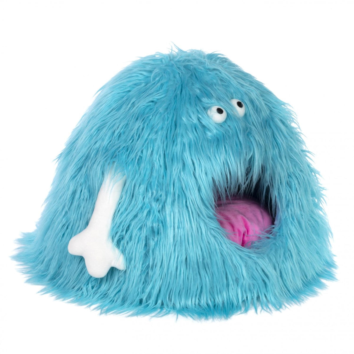 Prevue Pet Products Comfy Monster Shaggy Dog and Cat Bed or Hideaway - L:21 X W:20 X H:16 Inches