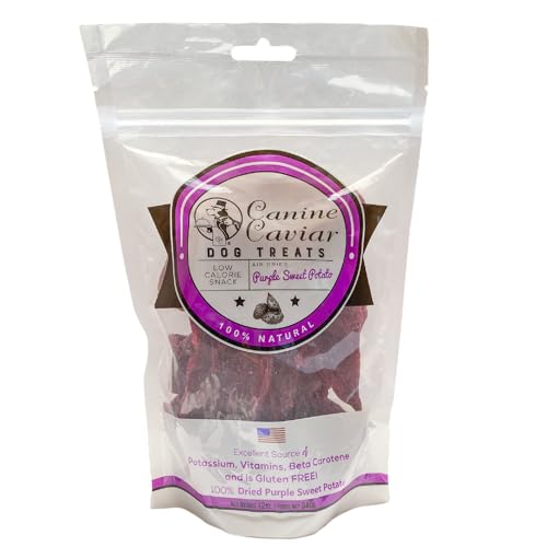 Canine Caviar Dried Purple Sweet Potato Natural Soft and Chewy Dog Treats - 12 Oz