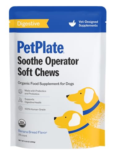 Pet Plate Soothe Operator Digestive Support Soft Chews Dog Supplements - 9.8 Oz