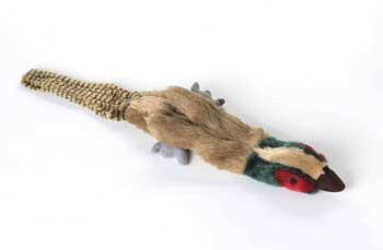 Multipet Empty Pheasant No-Stuffing Soft Squeaker Dog Toy - 20" Inches  