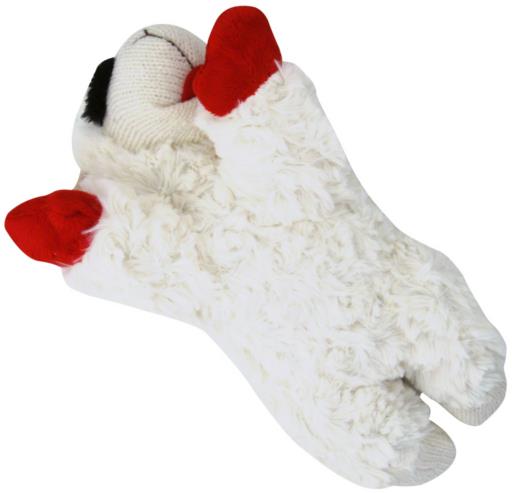 Multipet Lamb Chop Squeaky Plush Dog Toy - 10" Inches  