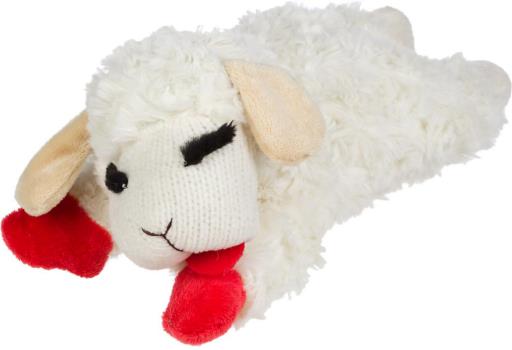 Multipet Lamb Chop Squeak and Plush Dog Toy - Mini - 6" Inches  