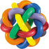 Multipet Nobbly Wobbly Multi-Colored Ball Rubber Dog Toy - Large - 4" Inches  