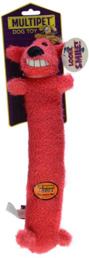 Multipet Loofa Squeak and Plush Dog Toy - Assorted - Small - 12