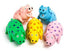 Multipet Globlets Pig High-Pitch Squeaking Latex Dog Toy - Assorted - 9" Inches  