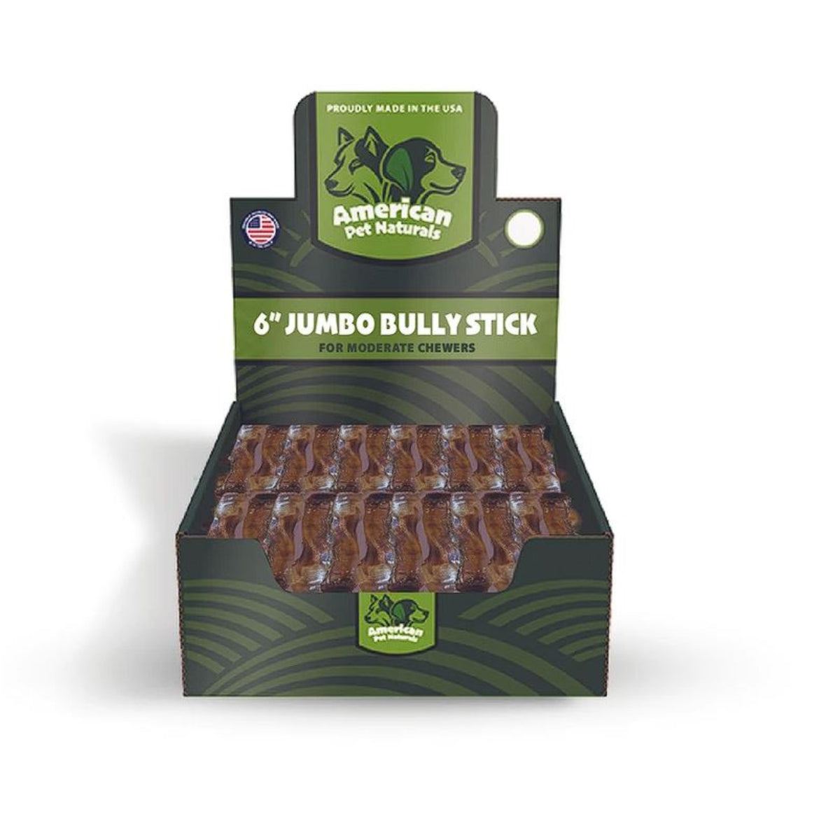 American Pet Naturals Grain-Free Jumbo Dog Bully Sticks - 6 Inch - 35 Count