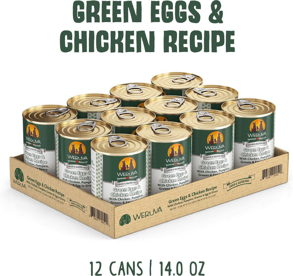 Weruva Green Egg and Chicken Canned Dog Food - 5.5 Oz - Case of 24