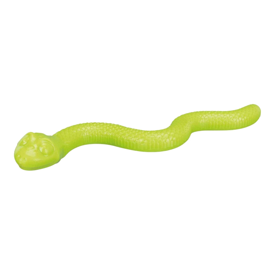 Trixie Pet Products Snack Snake Treat Inserting and Stuffable Rubber Snake Dog Toy Feeder - 16.5 Inches