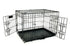 Mclovin's Pet Double Door Folding Metal Dog Crate - Black - 24" Inches  