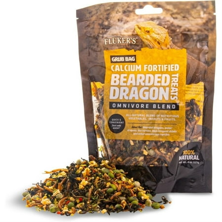 Fluker's Grub Bag Calcium Fortified Omnivore Blend Bearded Dragon Reptile Treats - 4 Oz Default Title