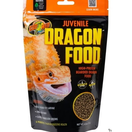 Zoo Med Laboratories Juvenile Bearded Dragon High-Protein Reptile Food 10 Ounce
