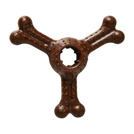 Ethical SPOT Bam-Bones Triple Chew Bison Flavored Bamboo and Nylon Chew Dog Toy - Small - 4 Inch