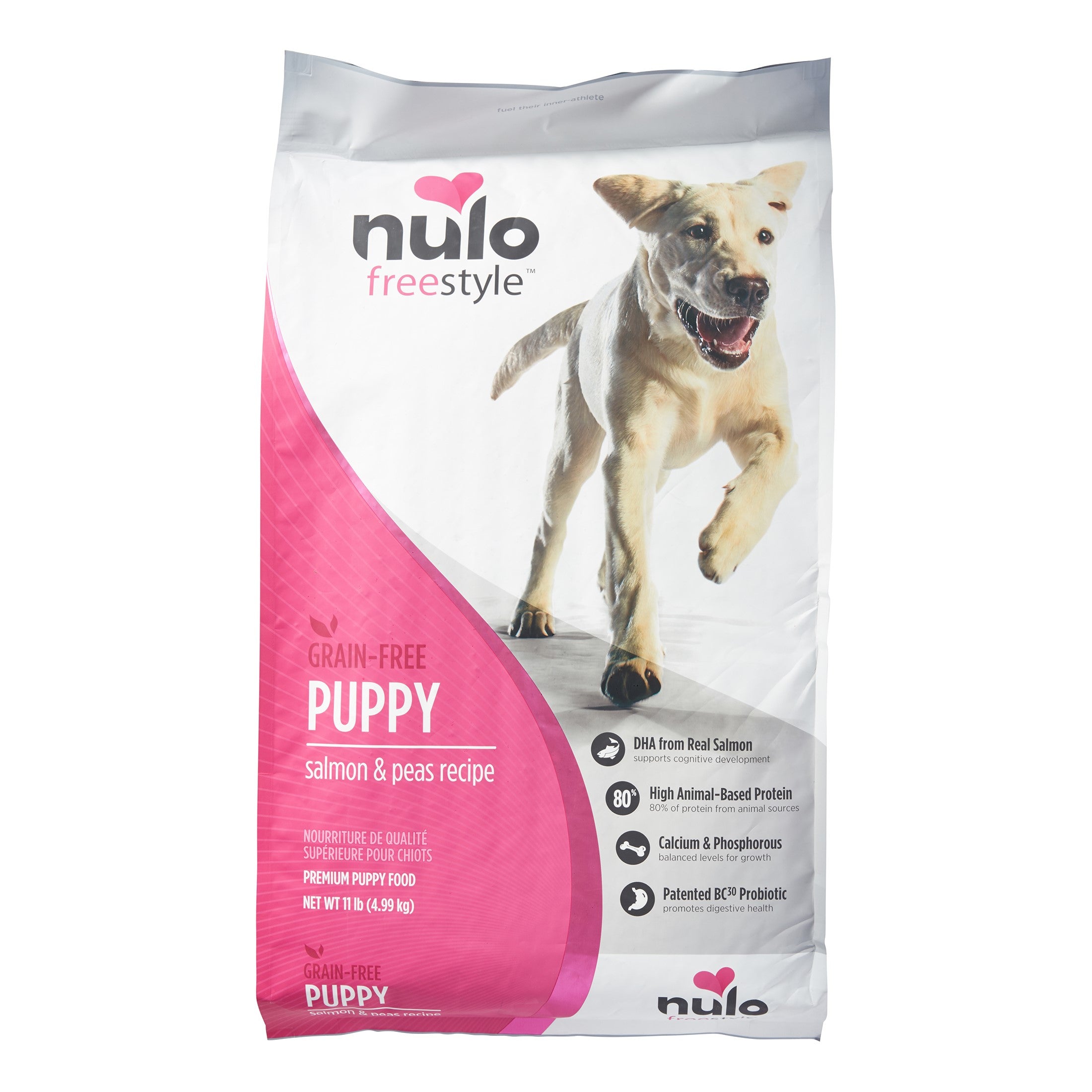 Nulo Freestyle Grain-Free Salmon and Peas Puppy Formula Dry Dog Food 11 Pounds
