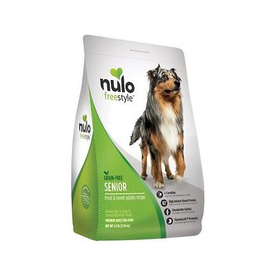 Nulo Freestyle Grain-Free Glucosomine Trout and Sweet Potato Senior Dry Dog Food - 4.5 Lbs Default Title