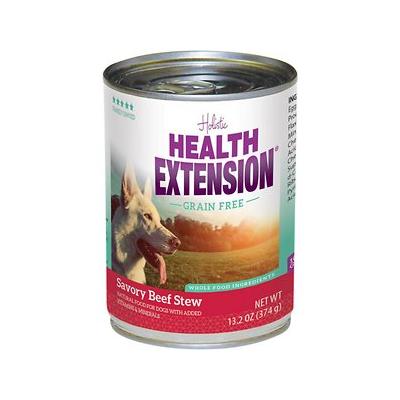 Health Extension Grain-Free Savory Beef and Vegetable Stew Canned Dog Food - 13.2 Oz - Case of 12 Default Title