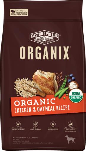 Castor and Pollux Organix Chicken and Oatmeal Dry Dog Food - 18 Lbs  