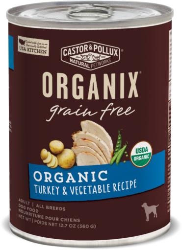 Castor and Pollux Grain-Free Turkey and Vegetables Canned Dog Food - 12.7 Oz - Case of 12  