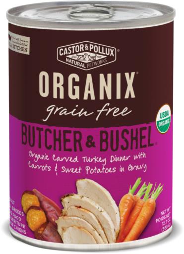 Castor and Pollux Organix Grain-Free Turkey Carrots and Sweet Potato Canned Dog Food - 12.7 Oz - Case of 12  