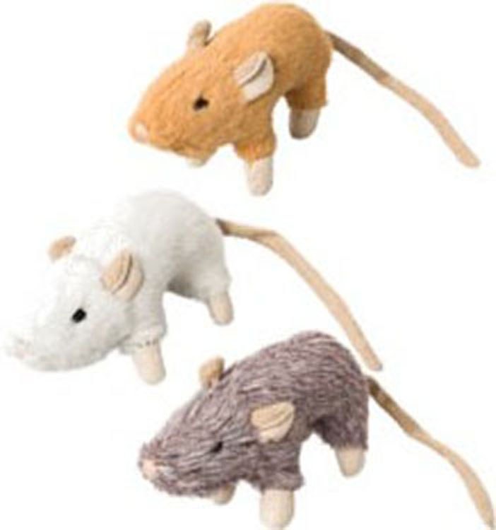 Ethical SPOT House Mouse Helen Lifelike Crinkle Plush Catnip Cat Toy - Assorted - 4 Inch