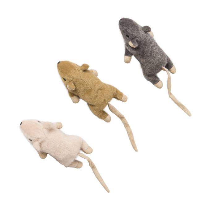 Ethical SPOT Flat Mouse Frankie Crinkle Catnip Cat Toy - Assorted - 5.5 Inch