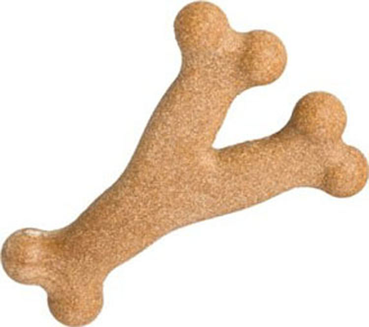 Ethical SPOT Bam-Bones Wishbone Chicken Flavored Bamboo and Nylon Chew Dog Toy - Small - 5.25 Inch
