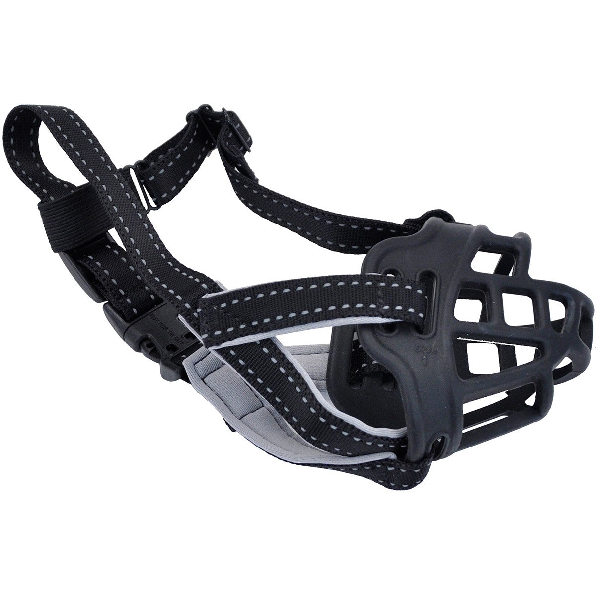 Coastal Soft Basket Dog Muzzle - Black - Size 1