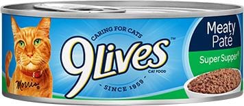 9 Lives Meaty Pate Super Supper Canned Cat Food  