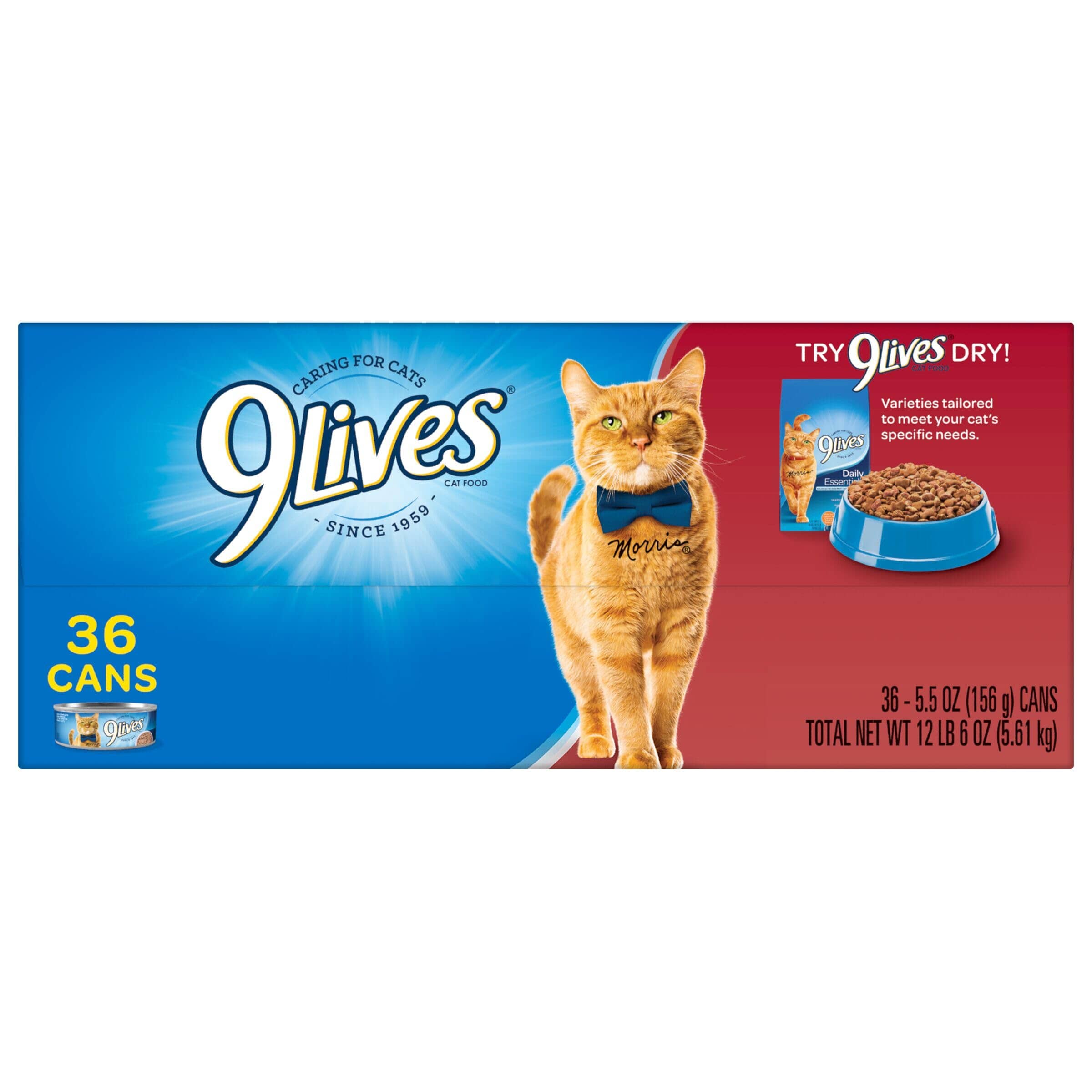 9 Lives Meaty Pate with Chicken and Tuna Dinner Canned Cat Food  