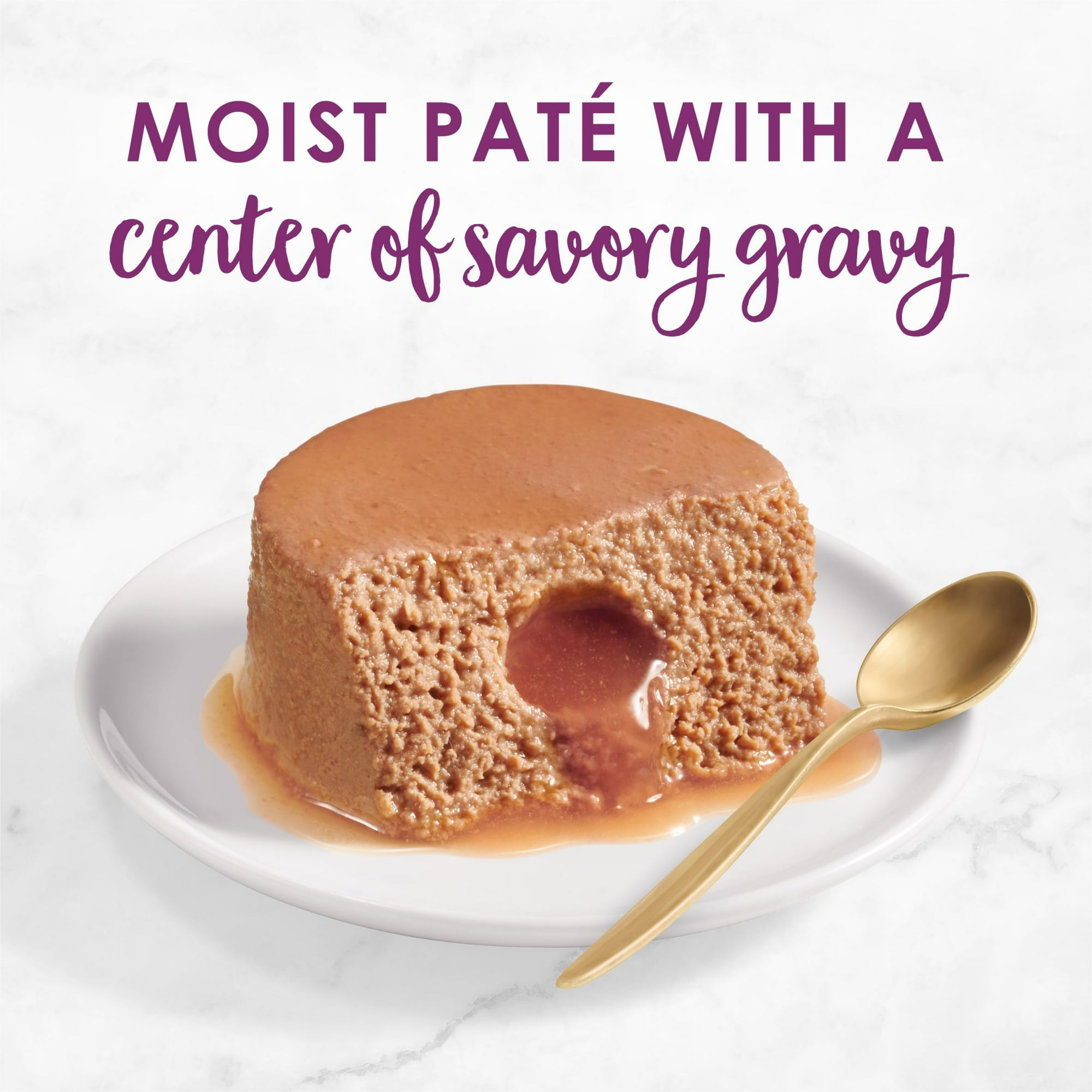 Purina Fancy Feast Savory Centers Beef Gourmet Pate and Gravy Center Canned Cat Food - 3 Oz - Case of 24