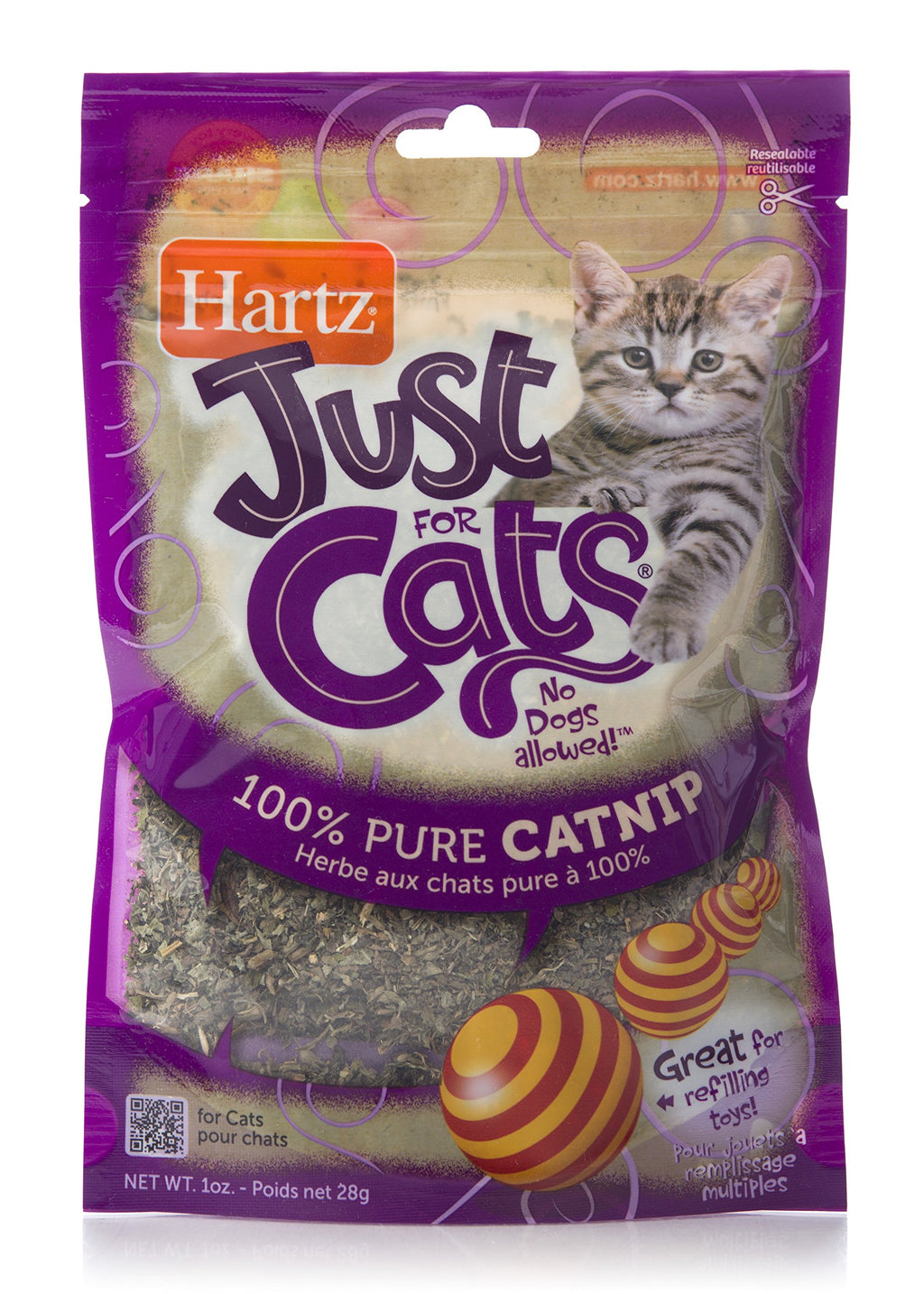 Hartz Mountain Just For Cats Catnip Pouch - 1 Oz  