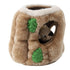 Outward Hound Hide-a-Squirrel Interactive Squeak and Plush Dog Toy - Brown - Medium  