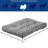 Midwest Homes Quite Time Ombre Swirl Rectangular Raised Dog Bed or Crate Mat - Charcoal Gray - L:24 X W:18 Inch