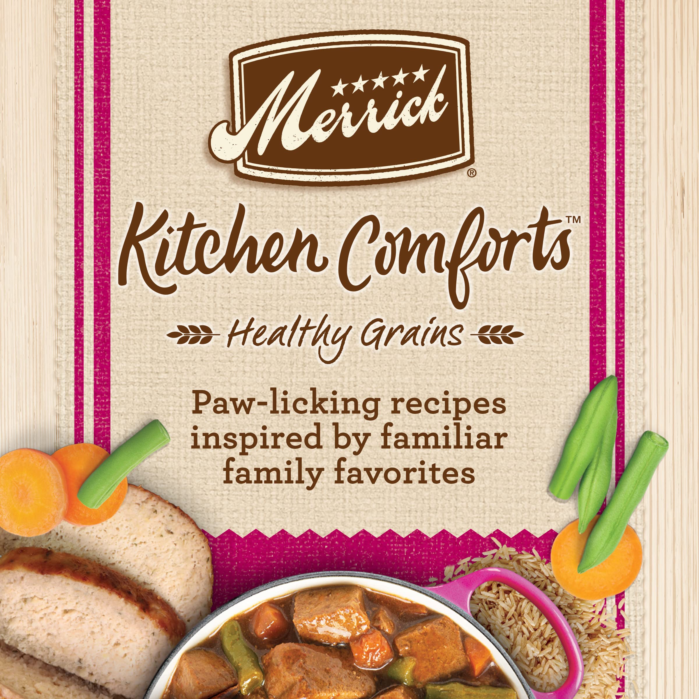 Merrick Healthy Grains Kitchen Comforts Turkey Loaf Canned Dog Food - 12.7 Oz - Case of 12  