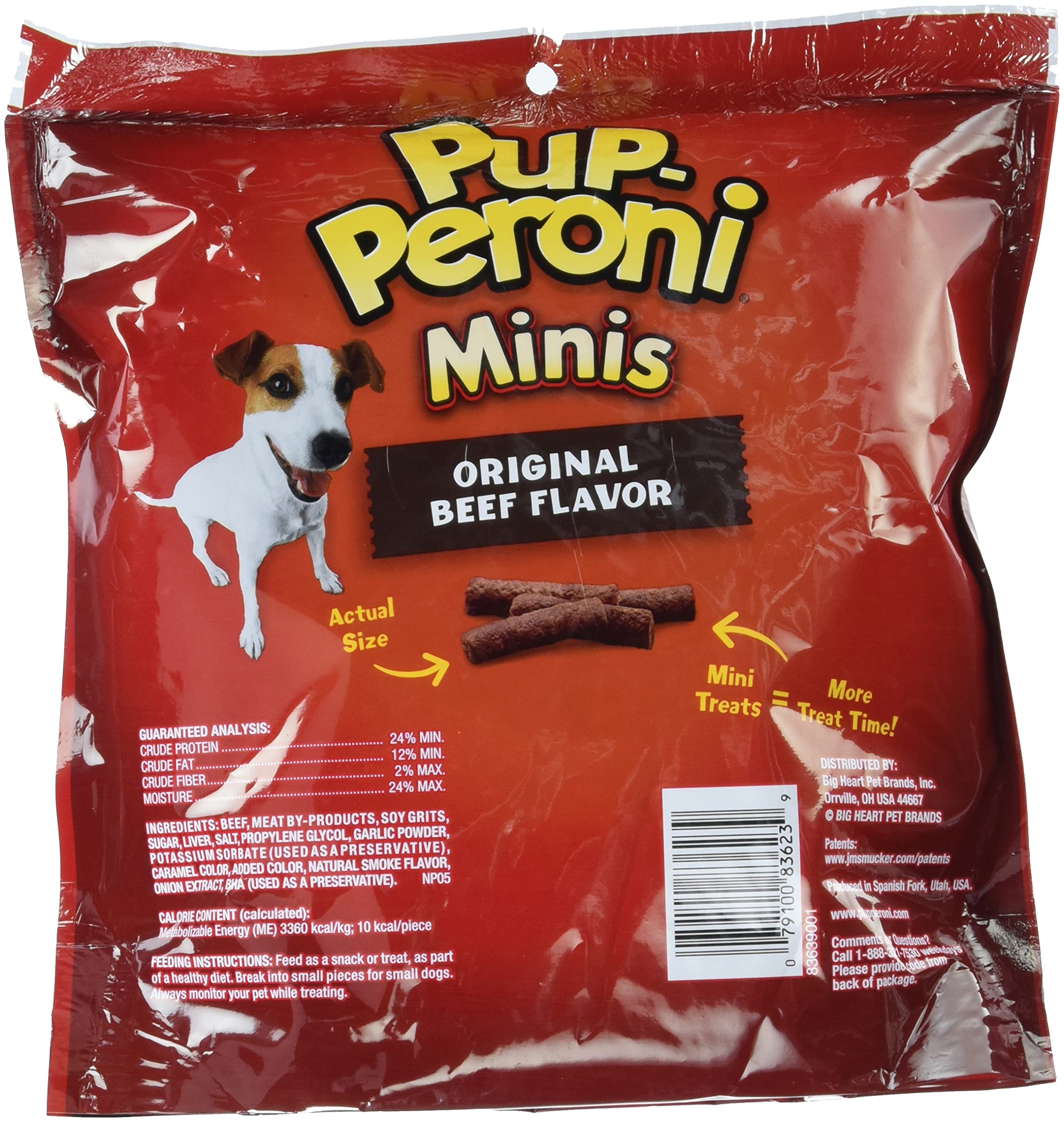 Pup-Peroni Original Beef Flavored Soft and Chewy Dog Treats - Mini - 22.5 Oz - Case of 4  