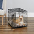 Midwest I-Crate Single Door Metal Folding Dog Crate with Divider Panel - 24" X 18" X 19" Inches  