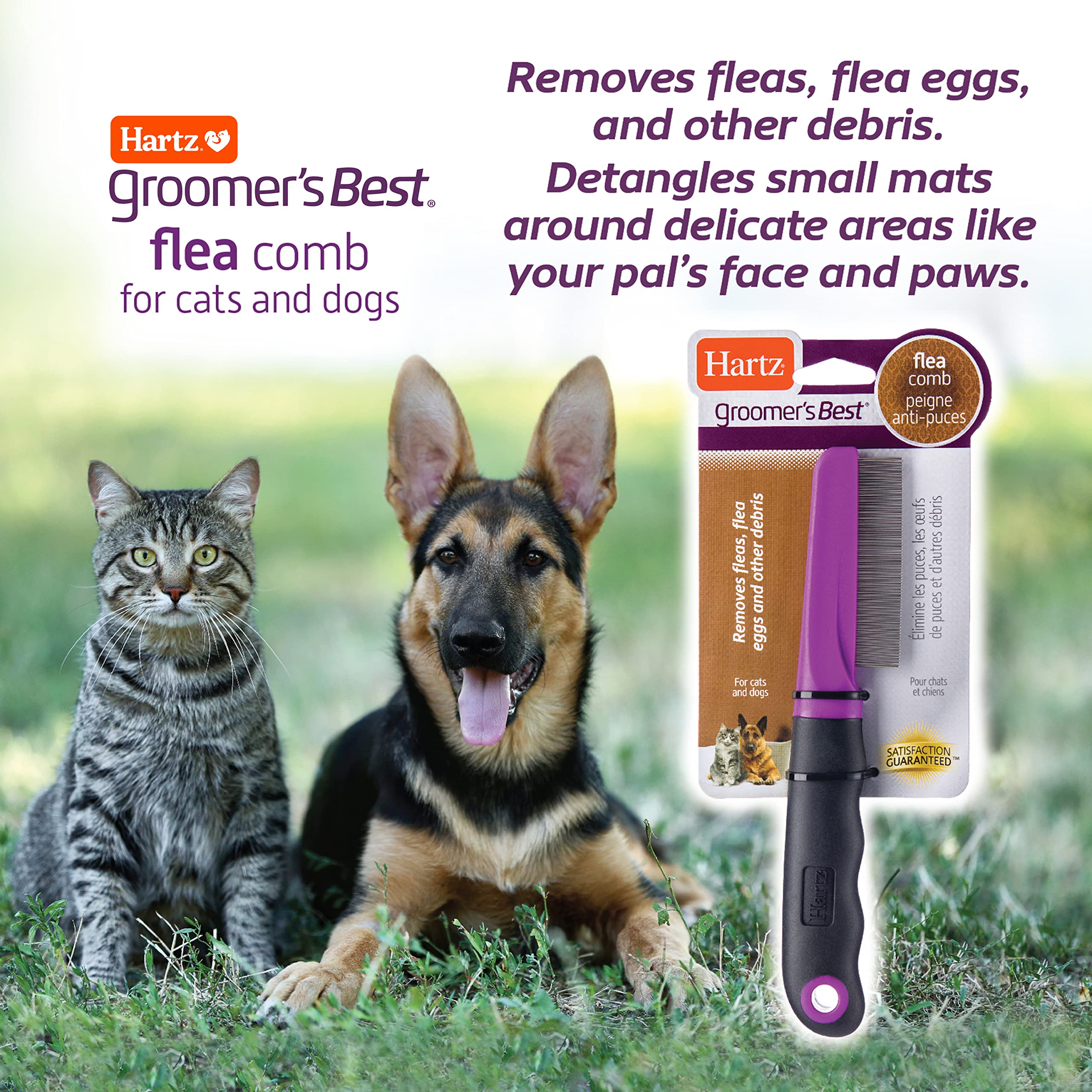 Hartz Mountain Groomer's Best Flea and Tick Dog Comb  