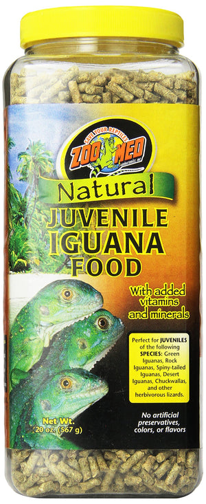 Zoo Med Laboratories Natural Juvenile Iguana Pellets Dry Food - 10 Oz