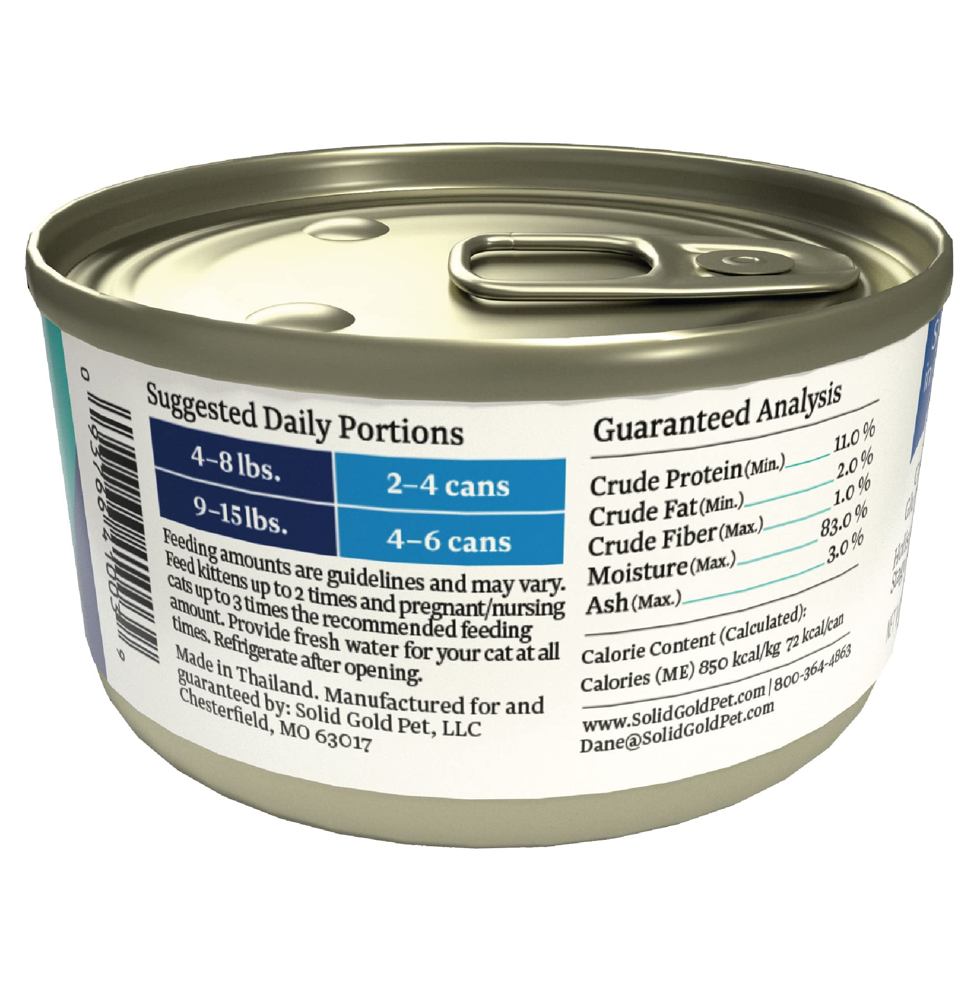 Solid Gold Five Oceans Grain-Free Sea Breem and Tuna in Gravy Recipe Canned Cat Food - 3 Oz - Case of 24  