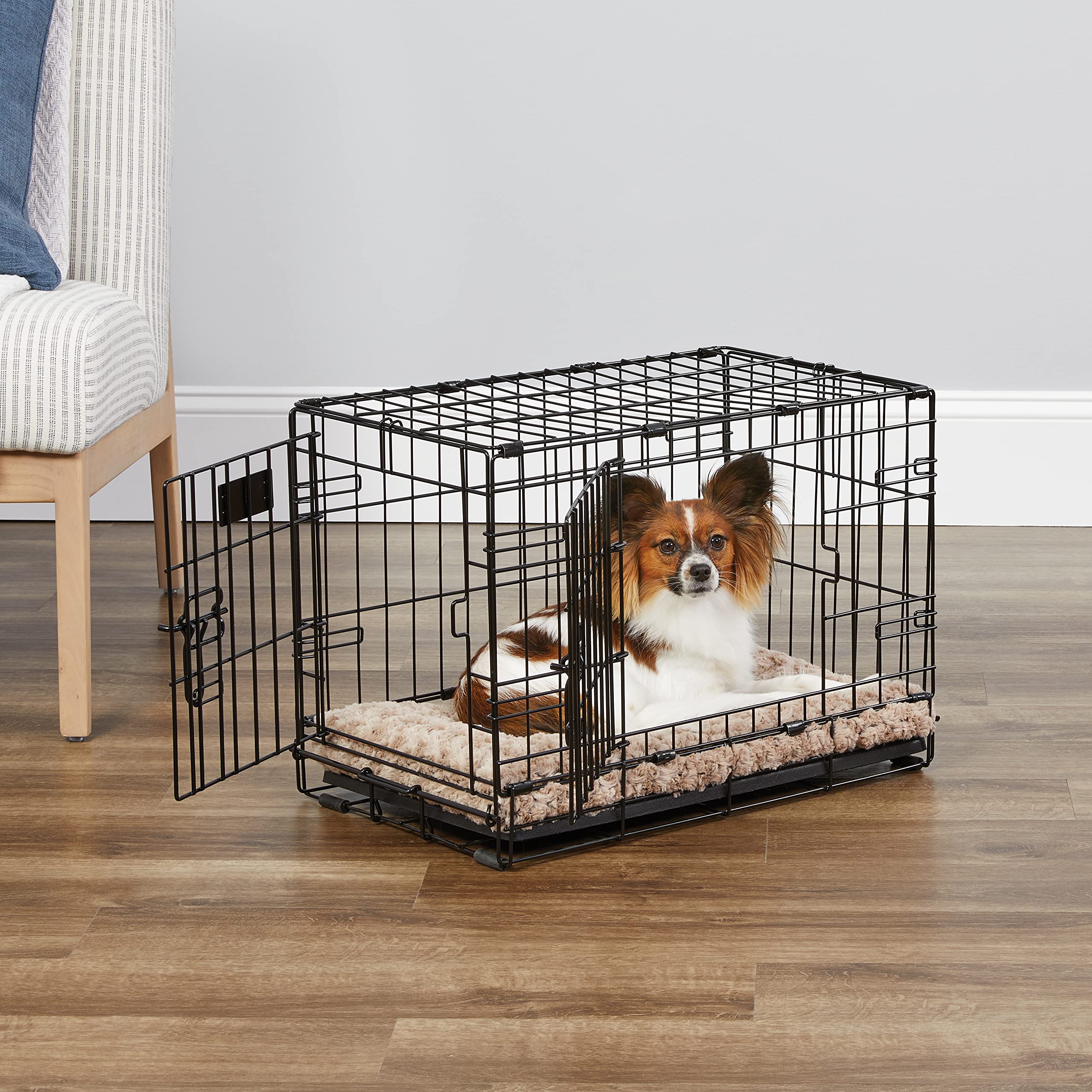 Midwest I-Crate Double Door Metal Folding Dog Crate with Divider Panel - 22