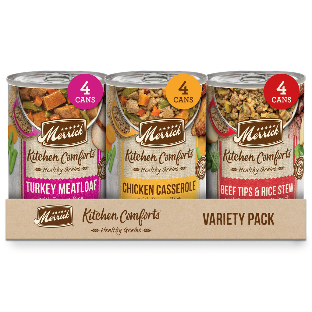 Merrick Healthy Grains Kitchen Comforts Beef Tips and Rice Canned Dog Food - 12.7 Oz - ...
